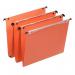 Esselte FSC Orgarex Suspension File Dual Linking Rcyc 30mm Wide-base 120gsm A4 Orange Ref 21633 [Pack 25] 321826