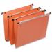 Esselte FSC Orgarex Suspension File Dual Linking Rcyc 30mm Wide-base 120gsm A4 Orange Ref 21633 [Pack 25] 321826