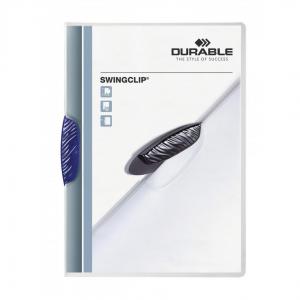 Durable Swingclip Folder Polypropylene Capacity 30 Sheets A4 Dark Blue