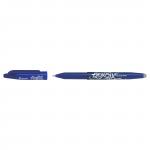 Pilot FriXion Rollerball Pen Eraser Rewriter Medium 0.7mm Tip 0.35mm Line Blue Ref 224101203 [Pack 12] 322889