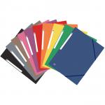 Oxford Folder Elasticated 3-Flap 450gsm A4 Assorted Ref 400114319 [Pack 10] 323178