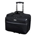 Lightpak Business Trolley Bag with Laptop Compartment Nylon Capacity 17in Black Ref 46099 323263