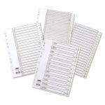 Concord Index 1-20 Polypropylene Multipunched Reinforced Holes 120 Micron A4 White Ref 64401 324041