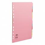 Concord Subject Dividers 12-Part Multipunched Extra Wide 160gsm Extra Wide A4+ Assorted Ref 71799J17 324181