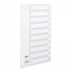 Concord Index 1-10 Polypropylene Multipunched Reinforced Holes 120