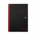 Black n Red Notebook Casebound 90gsm Narrow Ruled 192pp A4 Ref 100080474 [Pack 5] 324486