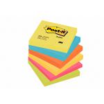 Post-it Colour Notes Pad of 100 Sheets 76x76mm Energetic Palette Rainbow Colours Ref 654TFEN [Pack 6] 324939