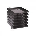 Avery Paperstack Letter Tray Self-stacking A4 W250xD320xH300mm Black Ref 5336BLK [Pack 6] 326026