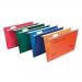 Rexel Crystalfile Classic Suspension File Manilla V-base Foolscap Red Ref 78141 [Pack 50] 326378