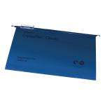 Rexel Crystalfile Classic Suspension File Manilla V-base Foolscap Blue Ref 78143 [Pack 50] 326389