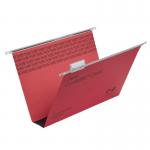Rexel Crystalfile Classic Suspension File Manilla 50mm Wide-base 230gsm Foolscap Red Ref 71752 [Pack 50] 326734