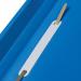5 Star Office Project Flat File Lightweight Polypropylene with Indexing Strip A4 Blue [Pack 5]
