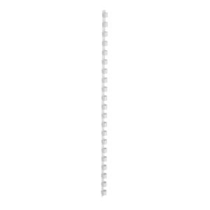 Office Binding Combs Plastic 21 Ring 45 Sheets A4 8Mm White Pack 100