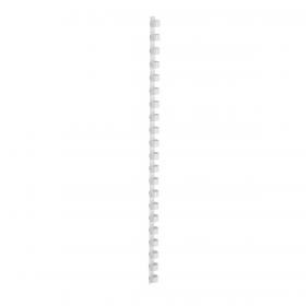 5 Star Office Binding Combs Plastic 21 Ring 95 Sheets A4 12mm White Pack of 100 330771