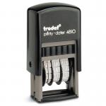 Trodat Printy 4810 Budget Mini Dater Stamp Self-inking 20x3.8mm Black Ref 70169 332677