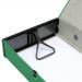 5 Star Office Box File 75mm Spine Lock Spring Foolscap Green [Pack 5]