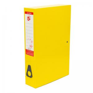 Office Box File Foolscap Yellow Pack 5 33331X