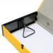 5 Star Office Box File 75mm Spine Lock Spring Foolscap Yellow [Pack 5]