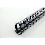 GBC Binding Combs Plastic 21 Ring 125 Sheets A4 14mm Black Ref 4028178 [Pack 100] 334765