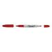 Sharpie Twin Tip Permanent Marker Alcohol-based 0.9mm and 0.5mm Line Red Ref S0811110 [Pack 12]