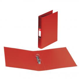 5 Star Office Ring Binder 2 O-Ring Size 25mm Polypropylene A4 Red Pack of 10 340301
