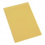 5 Star Office Square Cut Folder Recycled 180gsm Foolscap Yellow [Pack 100] 34045X