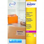 Avery Parcel Labels Laser 8 per Sheet 99.1x67.7mm Clear Ref L7565-25 [200 Labels] 340692