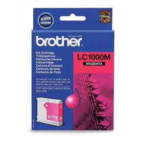 Brother Inkjet Cartridge Page Life 500pp Magenta Ref LC1000M 346629
