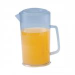 The photograph of the Unbranded Jugs Polycarbonate Dishwasher Safe Jug showcases a clear, 1.9 litre jug with a lid. Made of durable polycarbonate, this jug is perfect for serving drinks or storing liquids. Its sleek design adds a modern touch to any kitchen.