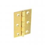 Securit S4305 Steel Butt Hinges Brass Plated 1 x Pair 75mm 351825