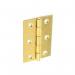 Securit Steel Butt Hinges Brass Plated (Pair) - 75Mm 351825