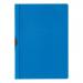 5 Star Office Clip Folder 6mm Spine for 60 Sheets A4 Blue [Pack 25]