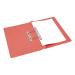 5 Star Office Transfer Spring File Mediumweight 285gsm Capacity 38mm Foolscap Red [Pack 50]