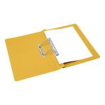 5 Star Office Transfer Spring File Mediumweight 285gsm Capacity 38mm Foolscap Yellow [Pack 50] 356564