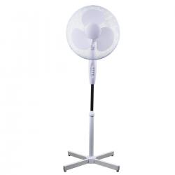 Cheap Stationery Supply of 5 Star Facilities Pedestal Fan 16 Inch Floor-standing w/Tilt & Lock 3-Speed H1180-1400mm Dia.406mm White 35670X Office Statationery