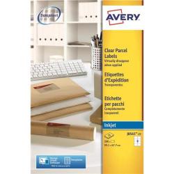 Cheap Stationery Supply of Avery Addressing Labels InkJet 8 per Sheet 99.1x67.7mm Clear J8565-25 200 Labels Office Statationery