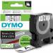 Dymo D1 Tape for Electronic Labelmakers 19mmx7m Black on White Ref 45803 S0720830 362586