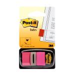 Post-it Index Flags 50 per Pack 25mm Bright Pink Ref 680-21 [Pack 12] 364705