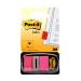 Post-it Index Flags 50 per Pack 25mm Bright Pink Ref 680-21 [Pack 12]