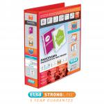 Elba Panorama Presentation Ring Binder PP 4 D-Ring 50mm Capacity A4 Red Ref 400008432 [Pack 4] 365581
