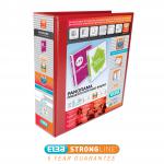 Elba Panorama Presentation Ring Binder PP 4 D-Ring 65mm Capacity A4 Red Ref 400008674 [Pack 4] 365611