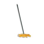 Addis Complete Cloth Mop Head & Handle With Yellow Socket and Thick Absorbent Strands Ref 510246 369881
