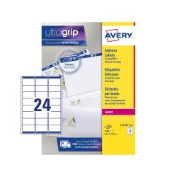 Cheap Stationery Supply of Avery Addressing Labels Laser Jam-free 24 per Sheet 63.5x33.9mm White L7159-100 2400 Labels 369885 Office Statationery