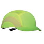 JSP Hard Cap A1 Plus Ventilated Adjustable with Short Peak 50mm HiVis Yellow Ref ABS000-001-500 373618