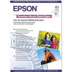 Epson Premium Photo Paper Glossy 255gsm A3 White Ref C13S041315 [20 Sheets] 378481