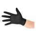 Nitrile Gloves Abrasion-resistance Rolled-cuff Medium Black [Pack 100]