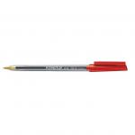 Staedtler 430 Stick Ball Pen Medium 1.0mm Tip 0.35mm Line Red Ref 430M-2 [Pack 10] 379045