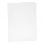 Concord Reverse Collated Subject Dividers 10-Part Unpunched 150gsm A4 White Ref 7501 [Pack 25] 379091