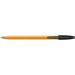 Bic Orange Ball Pen Fine 0.8mm Tip 0.3 mm Line Black Ref 1199110114 [Pack 20] 380105