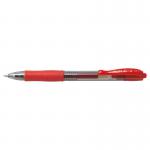 Pilot G207 Gel Rball Pen Rubber Grip Retractable 0.7mm Tip 0.39mm Line Red Ref 4902505163173 [Pack 12] 380207